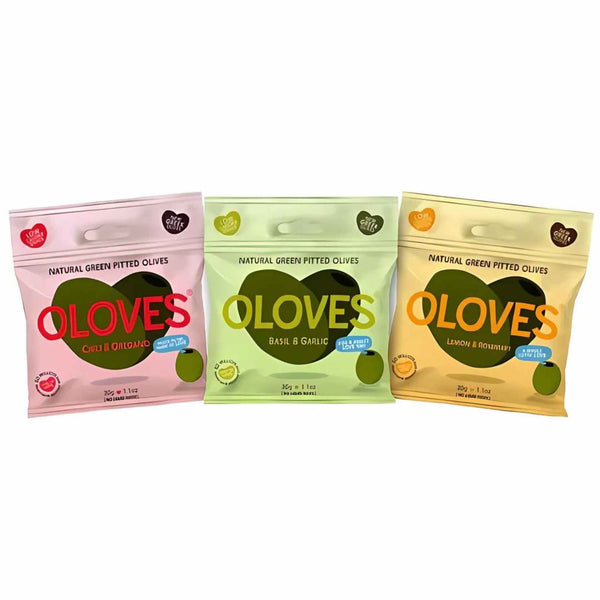 Oloves Natural Green Pitted Olives