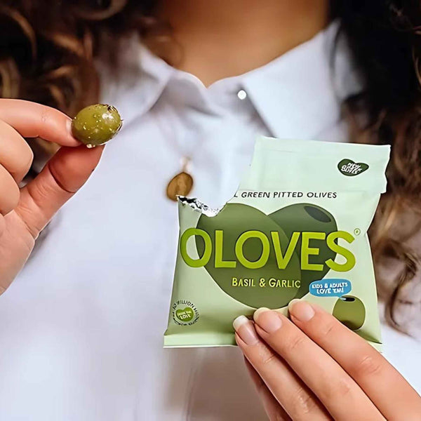 Oloves Natural Green Pitted Olives