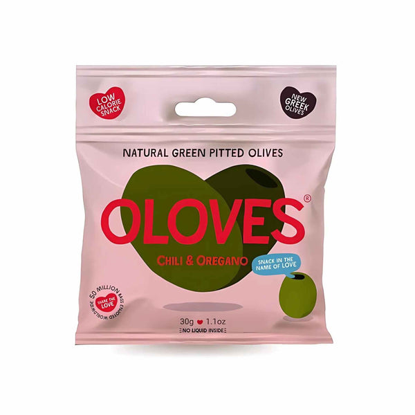 Oloves Natural Green Pitted Olives